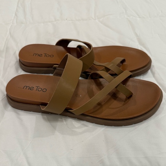 **Me Too “Fiji” Strappy Sandals – Tan – Size 10W (Wide Width)** - Picture 2 of 6